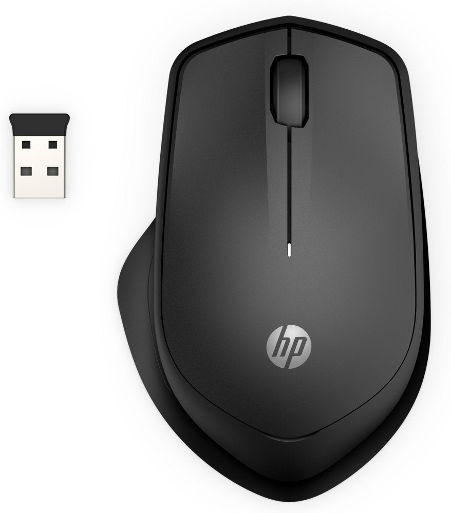HP 280 Silent | Draadloze Muis | Links- en Rechtshandig | RF | 1200 DPI | Zwart - Matmuis - Matmuis